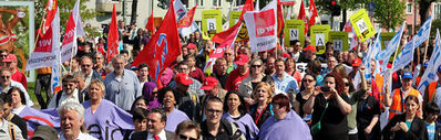 Demonstrationszug 1. Mai