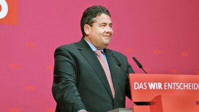 Am Montag nach dem TV-Duell gut gelaunt und Angrifflustig (Foto SPD)