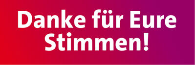 Danke an unsere Wähler