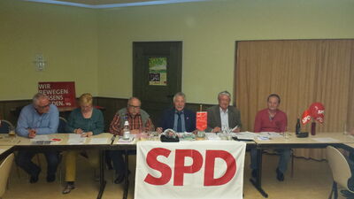 Präsidium und Vorstandsmitglieder während der Sitzung