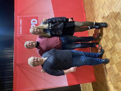 Kandidieren für Lohfelden (v.r.) Hanna Lila Ludwig, Tobias Geismann & Silvia Eckel