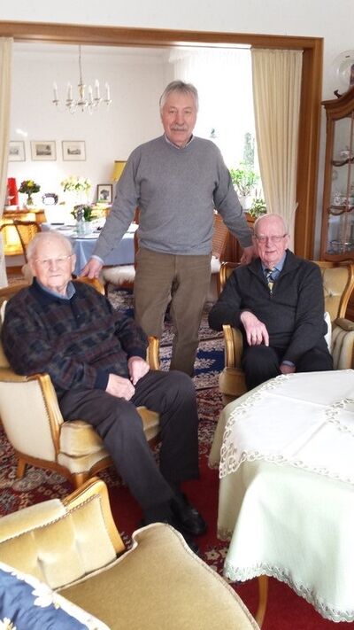 Heinz Marth, H.W. Eckhard und Altbürgermeister Walter Knoche