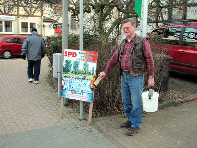 Unser Plakatmeister in Akion