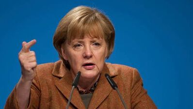 Merkels Märchenstunde (Foto dpa)