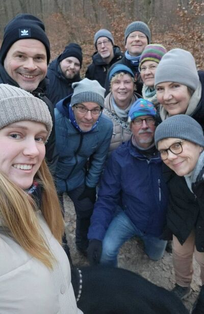 Im Winterwald mit MdB Daniel Bettermann